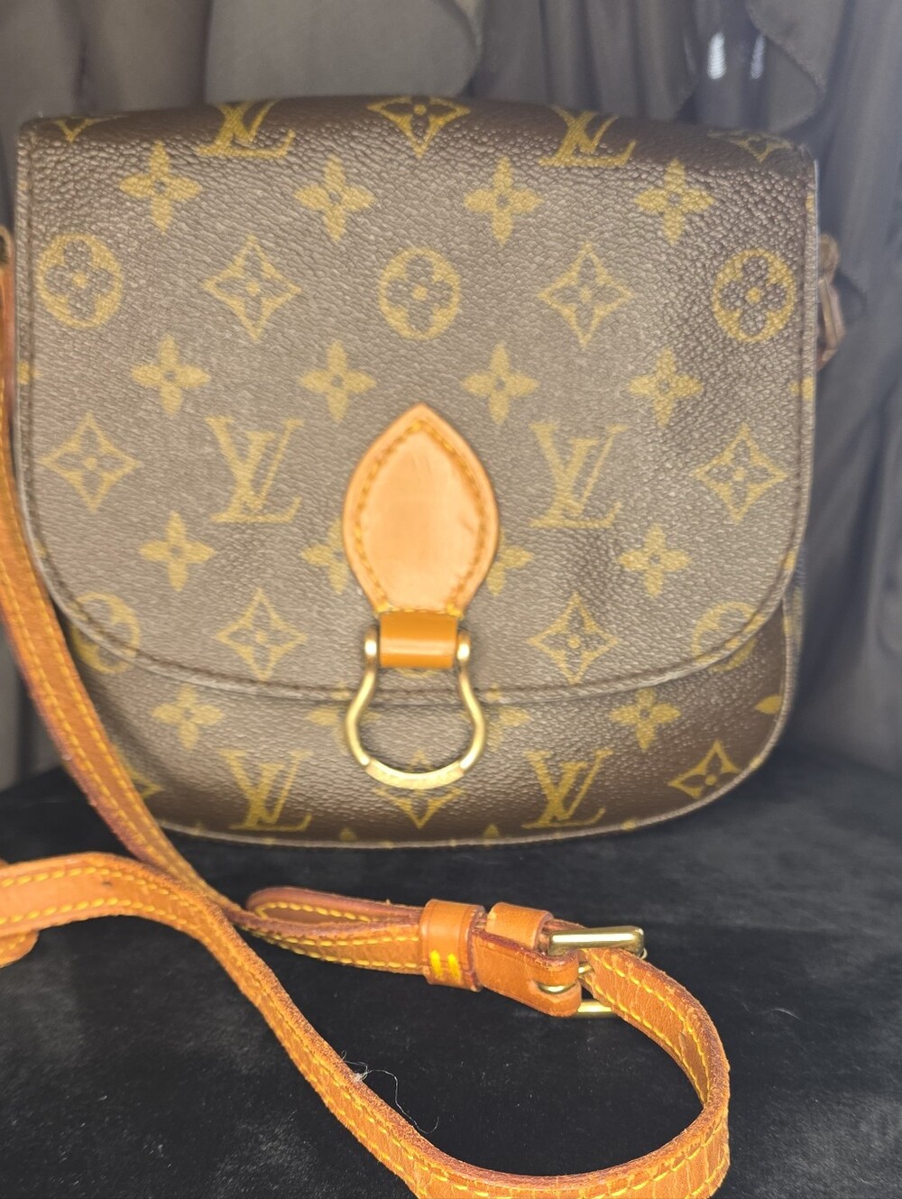Authentic Louis Vuitton St. Cloud PM Monogram Crossbody Bag W COA